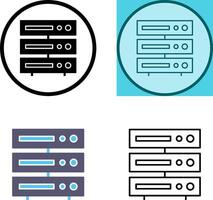 Unique Server Icon Design vector