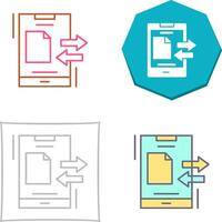 Data Transfer Icon Design vector