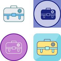 Unique Portfolio Management Icon Design vector