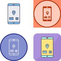 Unique Mobile Applications Icon Design vector