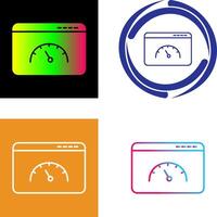 Page Speed Icon Design vector