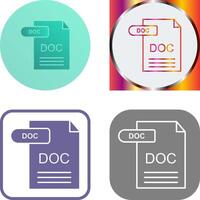 DOC Icon Design vector