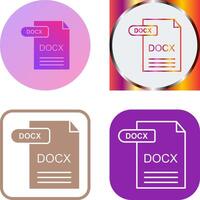 docx icono diseño vector