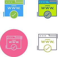 Domain Icon Design vector