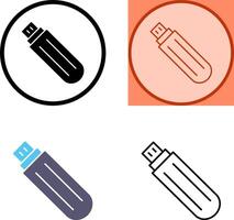 Unique USB Drive Icon Design vector