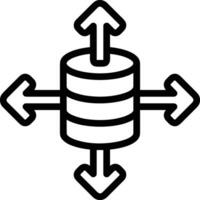 Storage data icon symbol image for database illustration vector