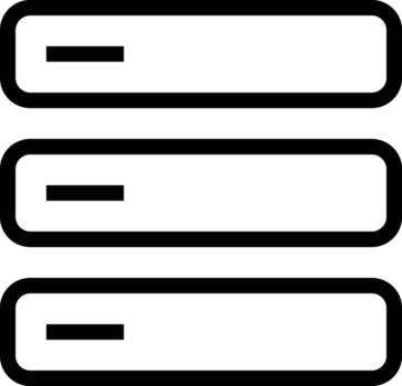 Storage data icon symbol image for database illustration vector