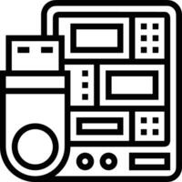 Storage data icon symbol image for database illustration vector