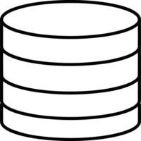 Storage data icon symbol image for database illustration vector