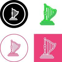 Harp Icon Design vector