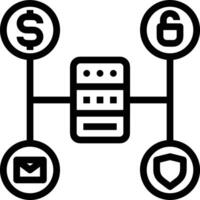 Storage data icon symbol image for database illustration vector