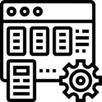 almacenamiento datos icono símbolo imagen vector