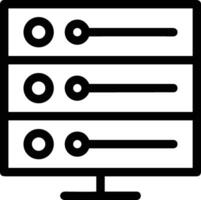 almacenamiento datos icono símbolo imagen vector