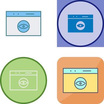 Unique Link Optimization Icon Design vector