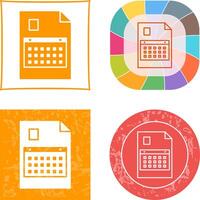 Unique Content Planning Icon Design vector