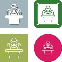 Unique Lecture Icon Design vector