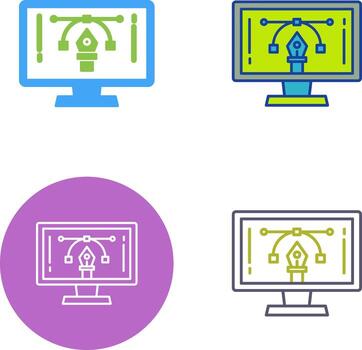Elearning Icon Design vector