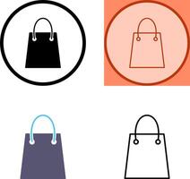 Unique Shopping Bag Icon Design vector