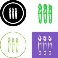 Brushes Icon Design vector