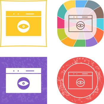 Unique Link Optimization Icon Design vector