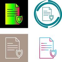 Private Document Icon Design vector