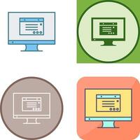 Unique Internet Ads Icon Design vector