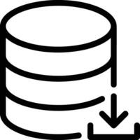 Storage data icon symbol image for database illustration vector