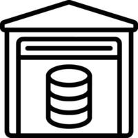 Storage data icon symbol image for database illustration vector