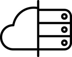 almacenamiento datos icono símbolo imagen para base de datos ilustración vector