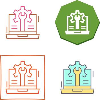 Web Development Icon Design vector