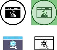 Unique Web Support Icon Design vector
