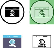 único web apoyo icono diseño vector