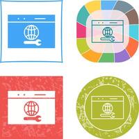 Unique Web Support Icon Design vector