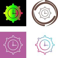 hora ajustes icono diseño vector