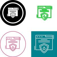 Web Security Icon Design vector