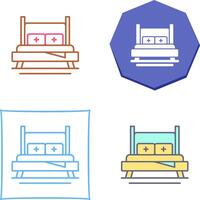 Bed Icon Design vector