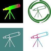 diseño de icono de telescopio vector