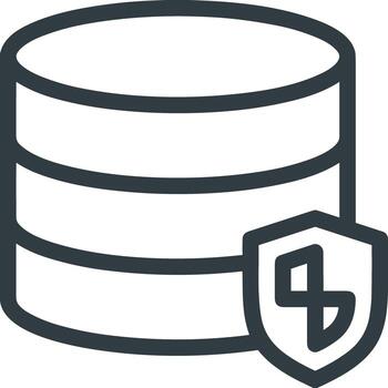 Storage data icon symbol image for database illustration vector