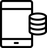 Storage data icon symbol image for database illustration vector