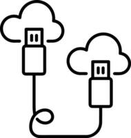 Storage data icon symbol image for database illustration vector