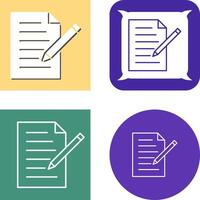 Unique Edit Document Icon Design vector