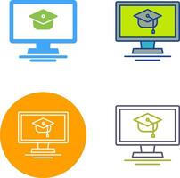 Online Course Icon Design vector