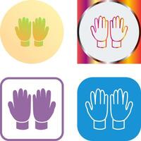 Gardening Gloves Icon Design vector