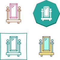 Floor Mirror Icon Design vector