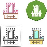 Dressing Table Icon Design vector