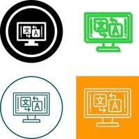 Language Icon Design vector