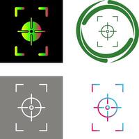 Unique Focus Vertical Icon Design vector