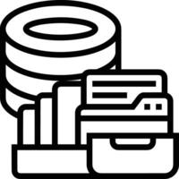 Storage data icon symbol image vector