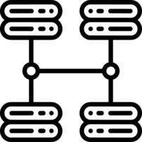 almacenamiento datos icono símbolo imagen vector