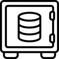 almacenamiento datos icono símbolo imagen vector